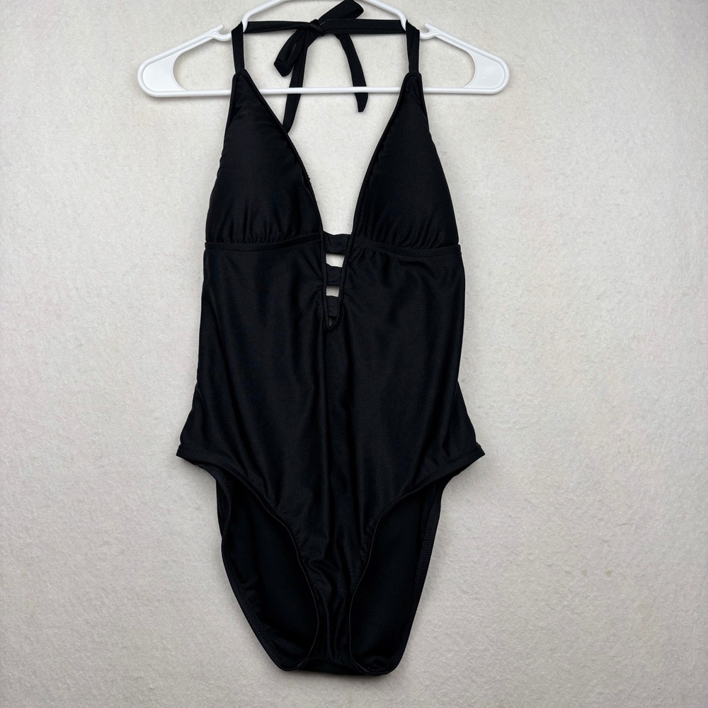 Mossimo One‎ Piece Swimsuit Womens XL Halter Cutout